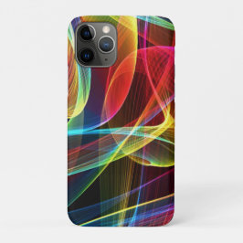 マルチカラーデジタルリボンパターン iPhone 11 PROケース