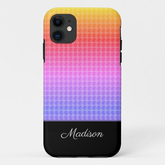 マルチカラードット柄 Case-Mate iPhoneケース (裏面)