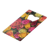 マルチカラーフラワーズクレジットカードボトルオープナー クレジットカード栓抜き (裏面アングル)