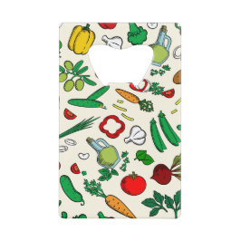 マルチカラーベジタブルクレジットカードボトルオープナー クレジットカード栓抜き