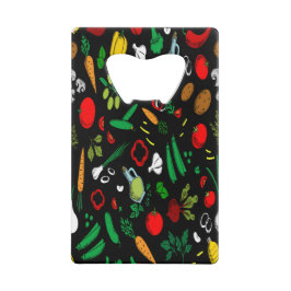 マルチカラーベジタブルクレジットカードボトルオープナー クレジットカード栓抜き