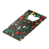 マルチカラーベジタブルクレジットカードボトルオープナー クレジットカード栓抜き (正面アングル)