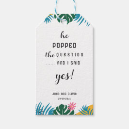 マルチカラーリーフ ブライダルシャワー ギフトタグ