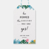 マルチカラーリーフ ブライダルシャワー ギフトタグ (裏面)