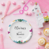 マルチカラーリーフ ブライダルシャワー ペーパープレート (パーティー)