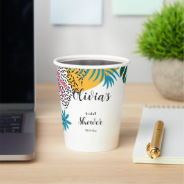 マルチカラーリーフ ブライダルシャワー 紙コップ