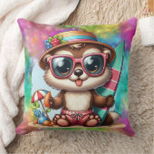 マルチカラー夏期チムンク クッション (ブランケット)