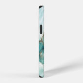 マルチカラー大理石: オニキスガラス効果。 iPhoneケース (右側面)