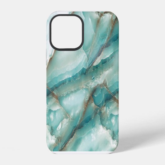 マルチカラー大理石: オニキスガラス効果。 iPhoneケース (裏面)