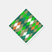 マルチカラー幾何学模様菱形ミニマリズム スタンダードカクテルナプキン (角)