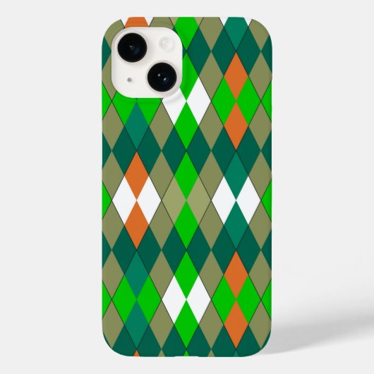 マルチカラー幾何学模様菱形ミニマリズム Case-Mate iPhoneケース (裏面)