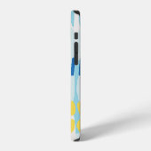 マルチカラー抽象画シームレス背景 iPhoneケース (左側面)