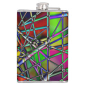 マルチカラー抽象芸術フラスコ フラスク (裏面)