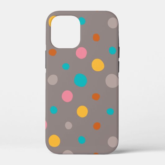マルチカラー水彩ドット 3 Case-Mate iPhoneケース (裏面)