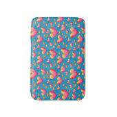 マルチカラー水彩ハートバスマット バスマット (正面縦)