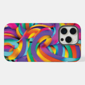 マルチカラー背景 iPhoneケース (裏面横)
