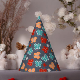 マルチカラー蝶の漫画 パーティーハット