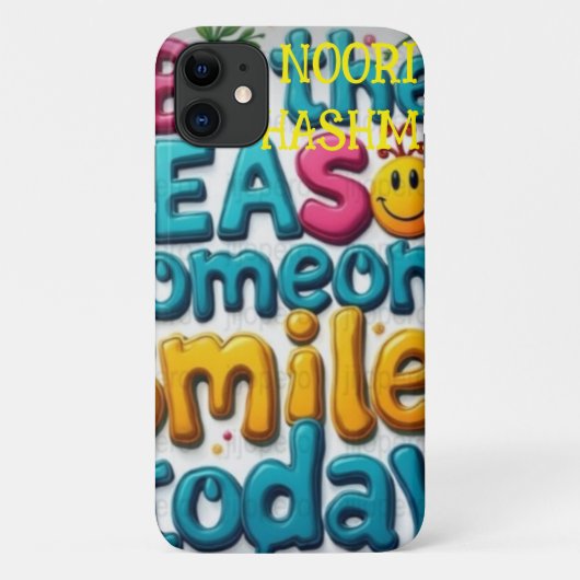 マルチカラー韓国フォントバックグラウンド&独自の名前 Case-Mate iPhoneケース (裏面)