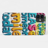 マルチカラー韓国フォントバックグラウンド&独自の名前 Case-Mate iPhoneケース (裏面(横))