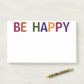 マルチカラー10×6 Be Happy ポストイット (デスク)
