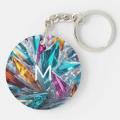 マルチカラー クリスタル キーホルダー (裏面)