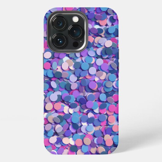 マルチカラー コンフェティ iPhoneケース (裏面)