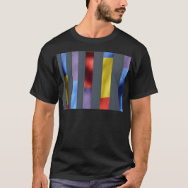 マルチカラー ストライプ アーティスティッククロス Tシャツ