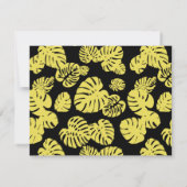 マルチカラー トロピカル リーフ 7 ノートカード (裏面)