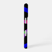 マルチカラー フィギュア8 幾何学柄 iPhone 16 カバー (右側面)