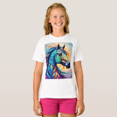 マルチカラー ポニー 22 色鮮やか  Tシャツ (正面フル)
