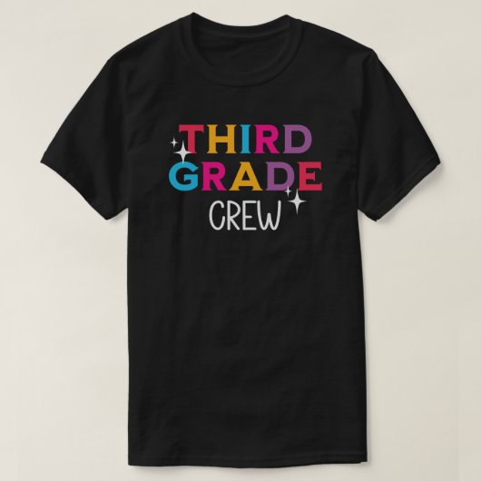 マルチカラー 3年生クルー Tシャツ (デザイン正面)