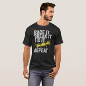 マルチコプタパイロット用ドローン四重計レース Tシャツ (正面フル)