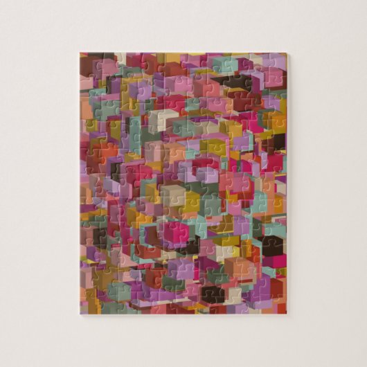 マルチコレアにおけるストライプ矩形ブロック及びデザイン ジグソーパズル (縦)