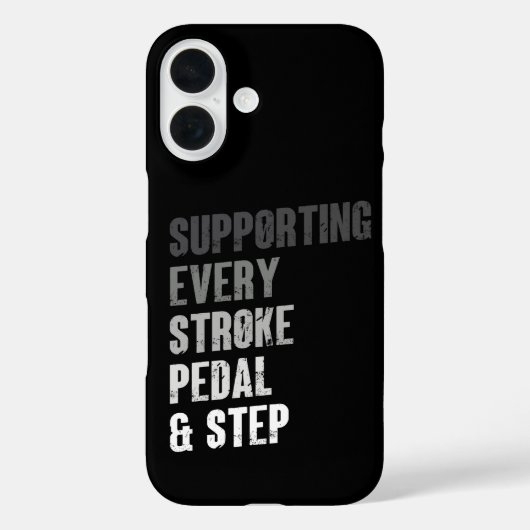 マルチスポーツを応援 ストローク・ペダル・ステップ Case-Mate iPhoneケース (裏面)