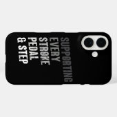 マルチスポーツを応援 ストローク・ペダル・ステップ Case-Mate iPhoneケース (裏面 (横))