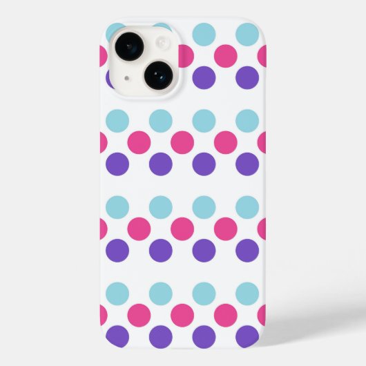 マルチセクシャルプライドフラグの色の水玉模様 Case-Mate iPhoneケース (裏面)