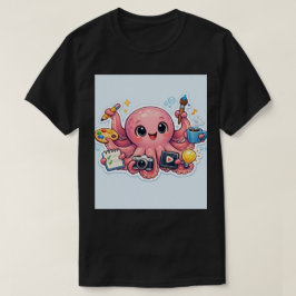 マルチタスクの達人: クリエイティブたこ ステッカー Tシャツ
