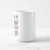 マルチタスク教師の定義 コーヒーマグカップ (中央)