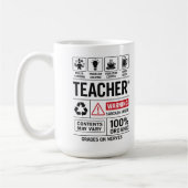 マルチタスク教師の定義 コーヒーマグカップ (左)