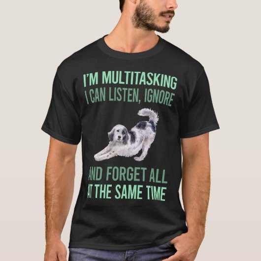 マルチタスク イングリッシュセッター 01 Tシャツ (正面)