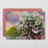 マルチトーンアジサイ招待状 招待状 (正面/裏面)