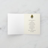マルチニガラス招待状のオリーブの木 招待状 (内部)