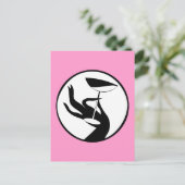 マルチニタイムハイファッションアールデコデザイン ポストカード (スタンド正面)