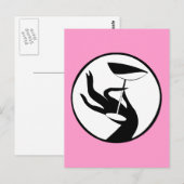 マルチニタイムハイファッションアールデコデザイン ポストカード (正面/裏面)