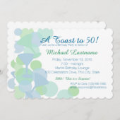 マルチニバブルパーティの招待状 招待状 (正面/裏面)