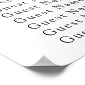 マルチニブライダルシャワー座席表 ポスター (角)