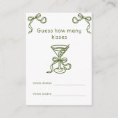 マルチニ&ボウ何人のキスブライダルゲーム エンクロージャーカード (正面)