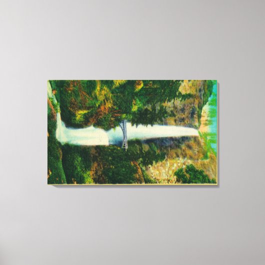 マルチノマ滝アンドベンソン足ブリッジ2 キャンバスプリント (正面)