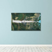 マルチノマ滝アンドベンソン足ブリッジ キャンバスプリント (インサイチュ (ウッドフロア))