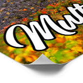 マルチノマ滝、コロンビアリバーゲージ、オレゴン ポスター (角)